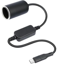 Type C to Çakmak Adaptörü, 5V -12V Araba Cihazları için Güç Kaynağı