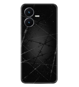 Vivo Y22S Kılıf Silikon Desen Özel Seri Dikenli Tel 1779