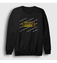Presmono Unisex Siyah Barbed Pantera Sweatshirt 168157tt