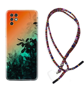 INFINIX Note 11 Pro Note 10 Hot 9 Play Kılıf Boyun Asklı Rasta Silikon Güzel Çiçekler 1712