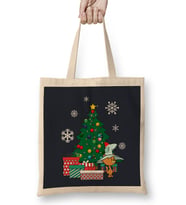 Shag Rugg Around The Christmas Trees Hillbilly Bears Bez Çanta Uzun Saplı