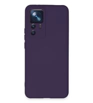 Newface Xiaomi Mi 12T Pro Kılıf Nano içi Kadife Silikon - Mor
