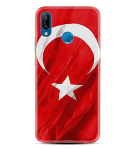 Huawei P20 Lite Mate 10 20 Lite Pro P40 Lite KılıfDesemli Silikon Şanlı Türk Bayrağı 4 1401
