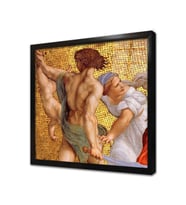 Judgment Of Solomon Çerçeveli Cam Tablo