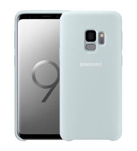 Galaxy S9 ile Uyumlu Kılıf Silicone Cover Mavi EF-PG960TLEGWW