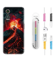 General Mobile GM 21 Pro GM 22 Pro Plus Kılıf Kablo Koruma Spiral Silikon Yanardağ 1611