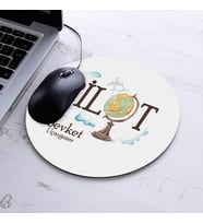 Kişiye Özel Pilot Temalı Yuvarlak Mousepad