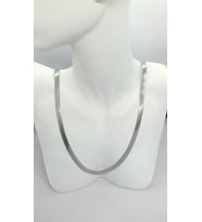 Milano Yassı İtalyan Zincir Kolye (60+6 cm)