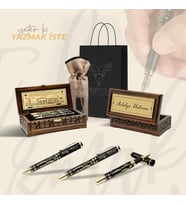 FLYPEN Antalya Hediyelik Kalem Seti (Tükenmez, Roller ve Dolma Kalem)