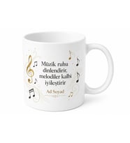 Kişiye Özel Müzik Molası Baskılı Kupa Bardak İsimli Hediye