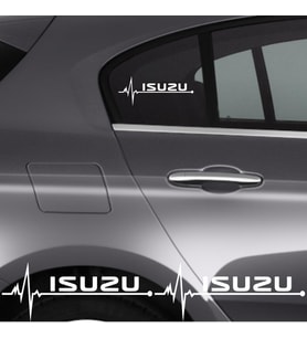 Isuzu İçin Uyumlu Aksesuar Oto Ritim Sticker 2 Adet 20*9 Cm