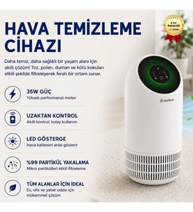 HT048B 02TEEN Smart Air Purifer, 79M3, Akıllı Hava Temizleme Cihazı
