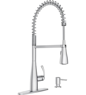 Moen Essie Krom Tek Kolu Yüksek Ark Pulldown Mutfak Bataryası, 87814 (Çok Renkli)