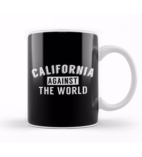 California Against The World Inspired By Aaron Hines Kupa Bardak Porselen