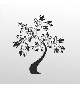 Folyo Sticker Ağaç Deseni 200cm Uzunluk (Karışık)