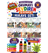 4.Sınıf Öğretmen Tavsiyeli Okumayı Sevdiren 64 Sayfa 10 Kitaplık Hikaye Seti-2 (Slime Set Hediyeli)