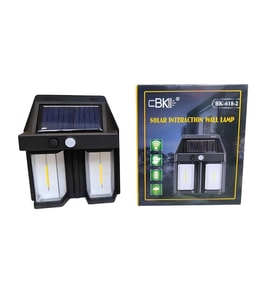 Rustik Ampul İkili Solar Duvar Aplik Güneş Enerjili Hareket Sensörlü