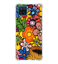 PrintiFy Samsung Galaxy M12 Uyumlu Retro Color 2 Baskılı Şeffaf Köşe Korumalı Antişok Kılıf