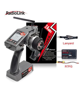 Radiolink RC6GS V3 2.4Ghz 7 Kanal Uzaktan Kumanda Radio Kontrol +R7FG Gyro Alıcı (600 Metre Kontrol Mesafesi) (Gri)