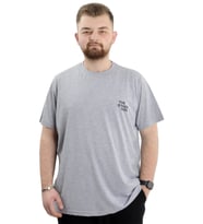 Mode XL Battal Beden Erkek Tişört Bisiklet Yaka Baskılı THE OTHER SIDE U24039 Grimelanj
