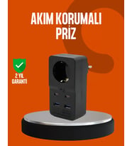 Akım Korumalı Priz 4 Usb Type C Destekli Yüksek Isı Dayanımlı