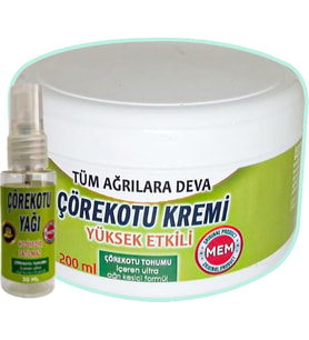 Agrı 200 ml Green Boxrah Atlama Ağ Rilar Için Cream ile + 30 ml Çörek Otu Agriyağı