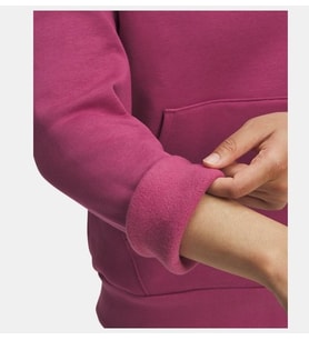 Under Armour UA Rival Flc Shimmer Hdy Fuşya Kadın Sweatshirt 6003710-659