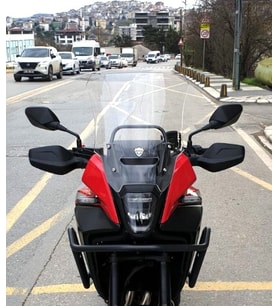 MOTOCAM Honda NX 500 Ön Cam 2025-2026 Model 44cm Şeffaf Renkli 4mm UZUN