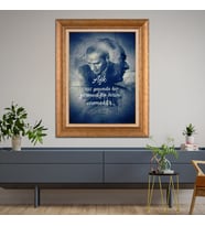 Altın Paspartulu Atatürk  Çerçeveli Tablo C194 (Gold)