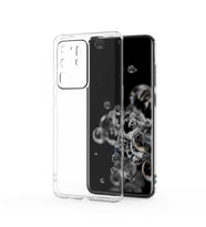 Lexroo Galaxy S20 Ultra Kılıf Kamera Korumalı Süper Silikon Kılıf - Renksiz