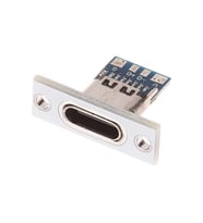 USB 3.1 Type C Panel Montaj Dişi Soket 4 Pin Smd Lehimlenebilir Padler Konnektör Telefon Şarj Board