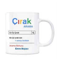 Kişiye Özel İsimli Çırak Google Arama Motoru Kupa Bardak