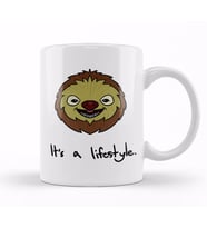 Cute Sloth It s A Lifestyle Funny Sloth Lovers Kupa Bardak Porselen