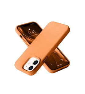 Apple İphone 12 Kılıf Nano İçi Kadife Silikon - Turuncu