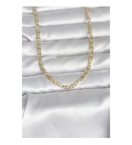 Mey İthalat® CM 14K Gold Renk Lazer Kesim Zincirli Model 60 cm Kadın Kolye