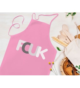 BK Gift Fcuk Tasarımlı Pembe Mutfak Önlüğü Aşçı Hediyesi, Arkadaşa Hediye-7