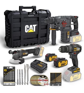CAT DXK302 DX1010 + DX2150 + DX3131 3 Parça Kombo Set + 39 Parça Aksesuar Seti