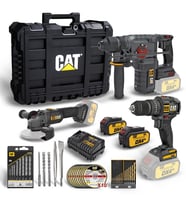 CAT DXK302 DX1010 + DX2150 + DX3131 3 Parça Kombo Set + 39 Parça Aksesuar Seti