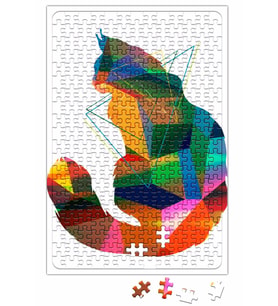 Renkli Cat Puzzle 240 Parça Yapboz