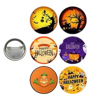 Lisanslı Yaka çanta rozeti HALLOWEEN 6LI