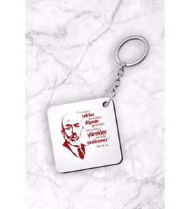 Mehmet Akif Ersoy Tasarımlı Anahtarlık