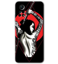 Redmi Note 12 Pro 4G Kılıf HD Desen Baskılı Kılıf - Samurai Girl