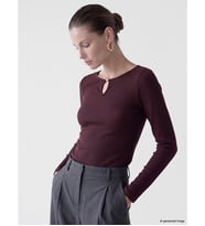LC WAIKIKI Mürdüm Bisiklet Yaka Kadın Body