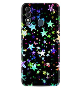 Tecno Spark 8T Kılıf Silikon Desen Özel Seri Yıldızlar 1601