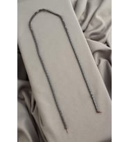 Hematit Doğal Taş Mat Gri Dikdörtgen Kesim 2x4mm Dizi [AA]