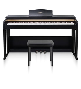 Jwin Sapphire SDP-214 Çekiç Aksiyonlu 88 Tuşlu Dijital Piyano + Tabure - Siyah