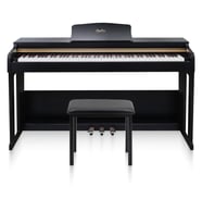 Jwin Sapphire SDP-214 Çekiç Aksiyonlu 88 Tuşlu Dijital Piyano + Tabure - Siyah