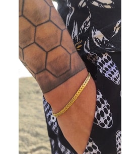 Urban Kararmaz Gold Çelik Bileklik Unisex (Çok Renkli)