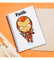 İron-Man Tasarımlı Defter Kişiye Özel