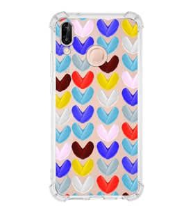 PrintiFy Huawei Mate 20 Lite Uyumlu Water Color 1 Baskılı Şeffaf Köşe Korumalı Antişok Kılıf